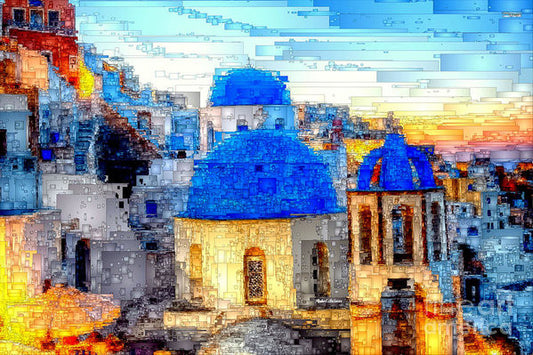 Art Print - Santorini Island, Greece