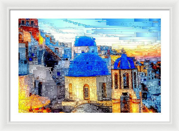 Framed Print - Santorini Island, Greece