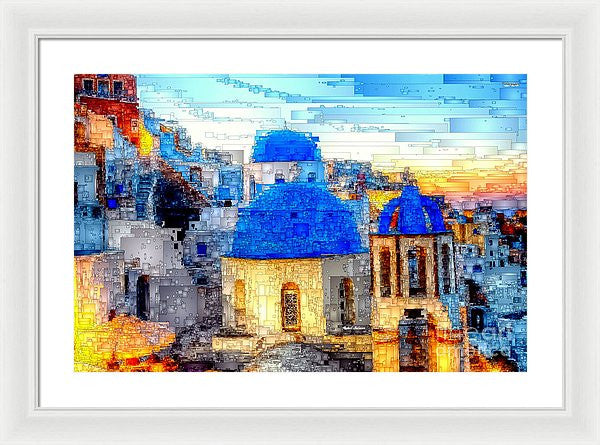 Framed Print - Santorini Island, Greece