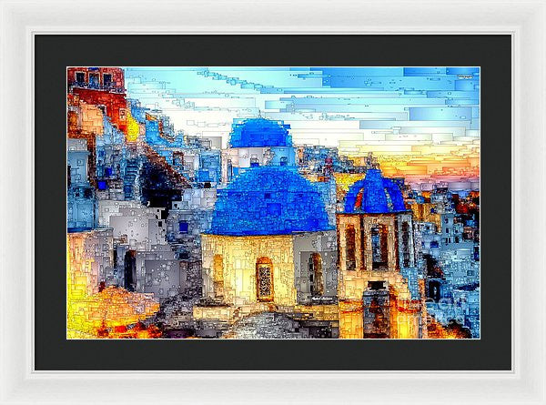 Framed Print - Santorini Island, Greece