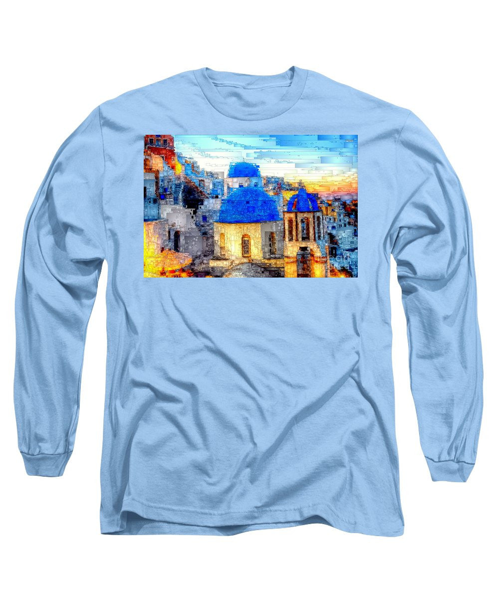 Long Sleeve T-Shirt - Santorini Island, Greece