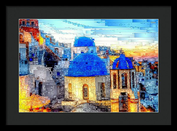 Framed Print - Santorini Island, Greece