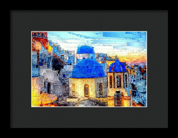 Framed Print - Santorini Island, Greece