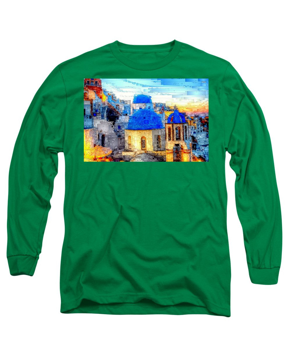 Long Sleeve T-Shirt - Santorini Island, Greece