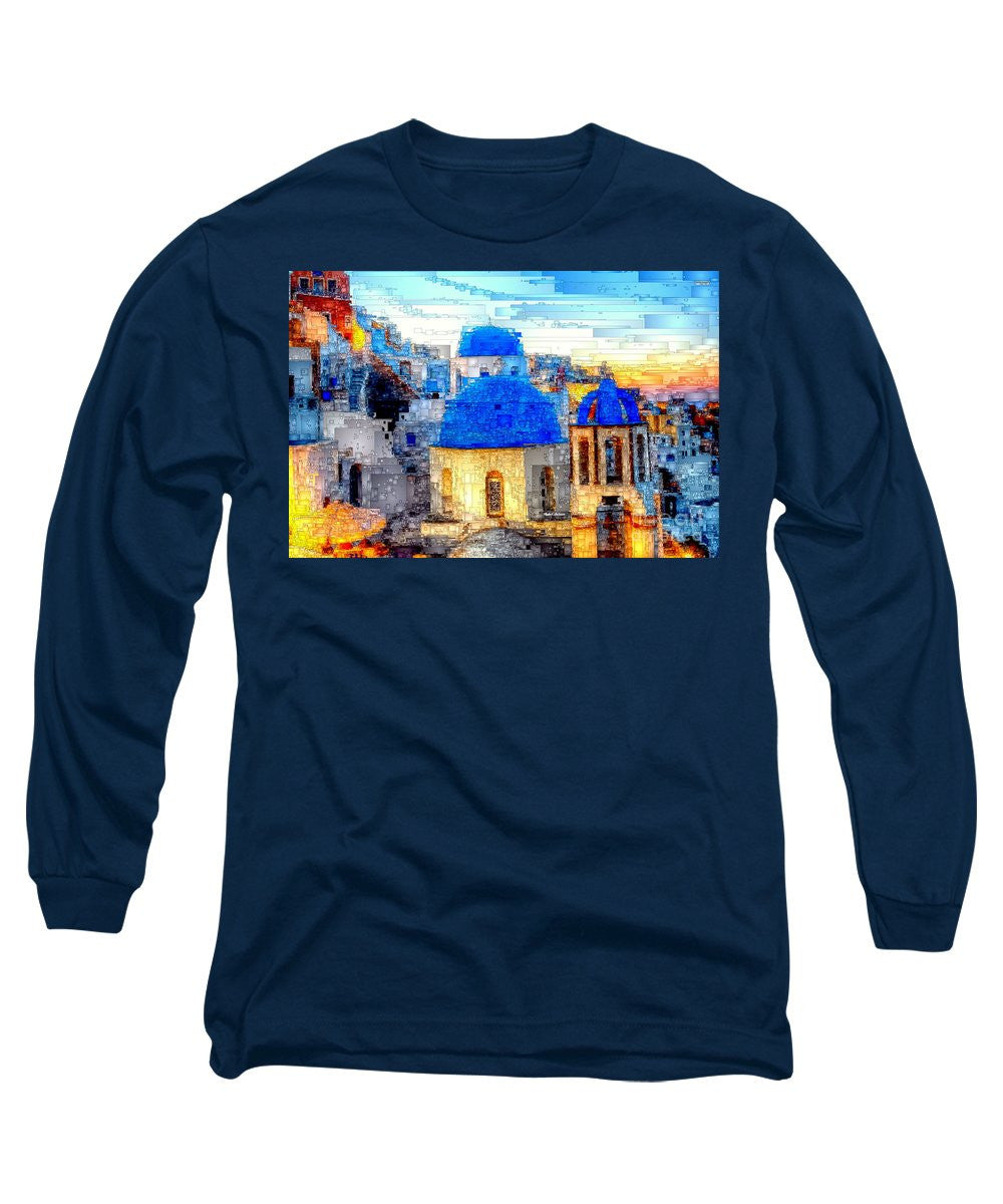 Long Sleeve T-Shirt - Santorini Island, Greece