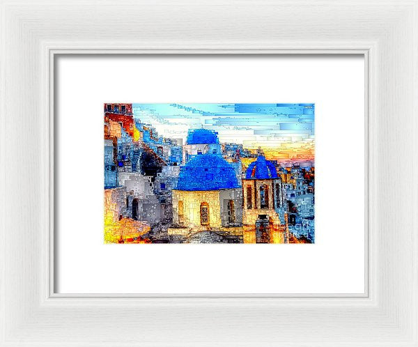 Framed Print - Santorini Island, Greece