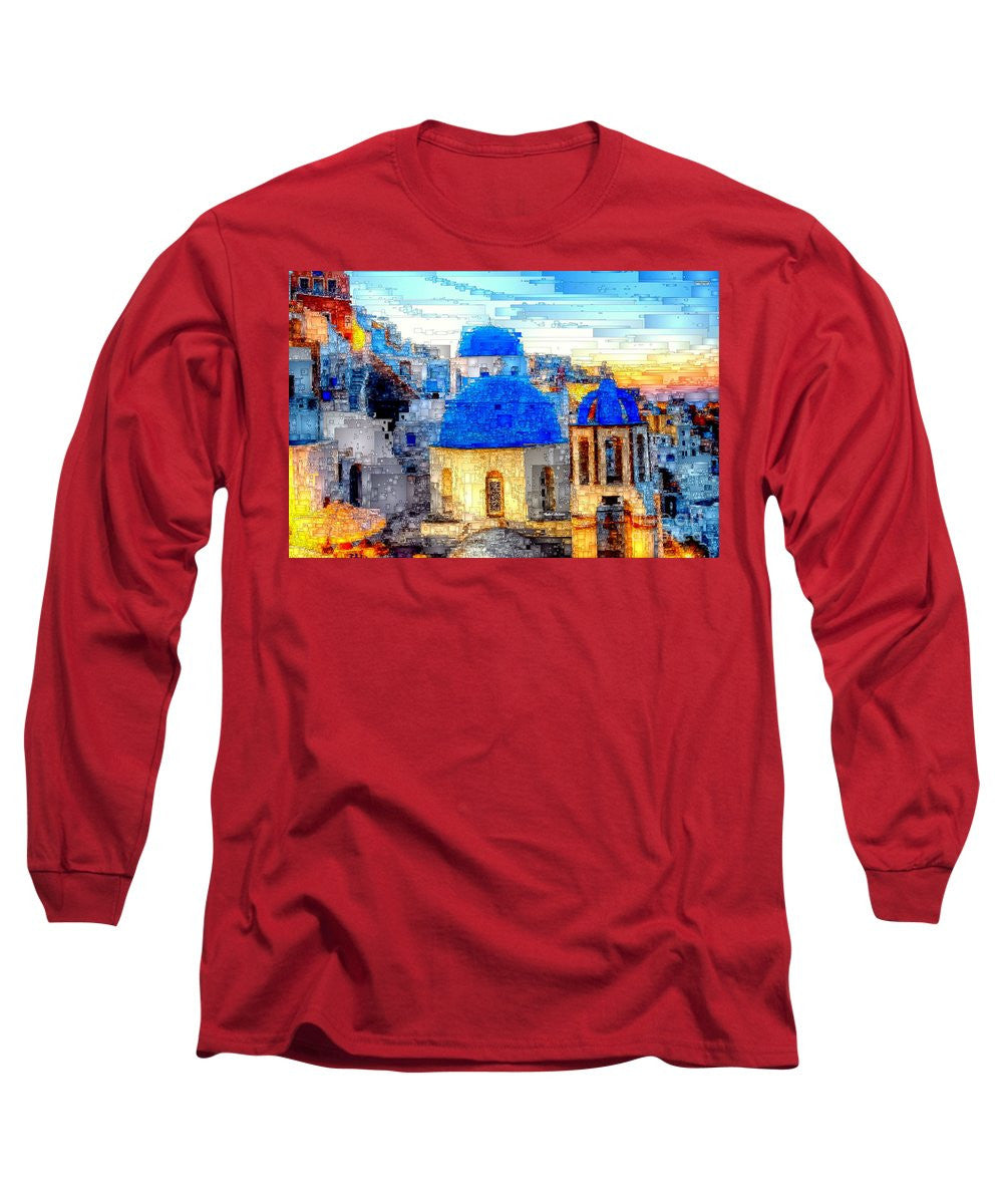 Long Sleeve T-Shirt - Santorini Island, Greece