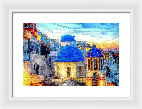 Framed Print - Santorini Island, Greece