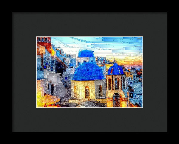 Framed Print - Santorini Island, Greece