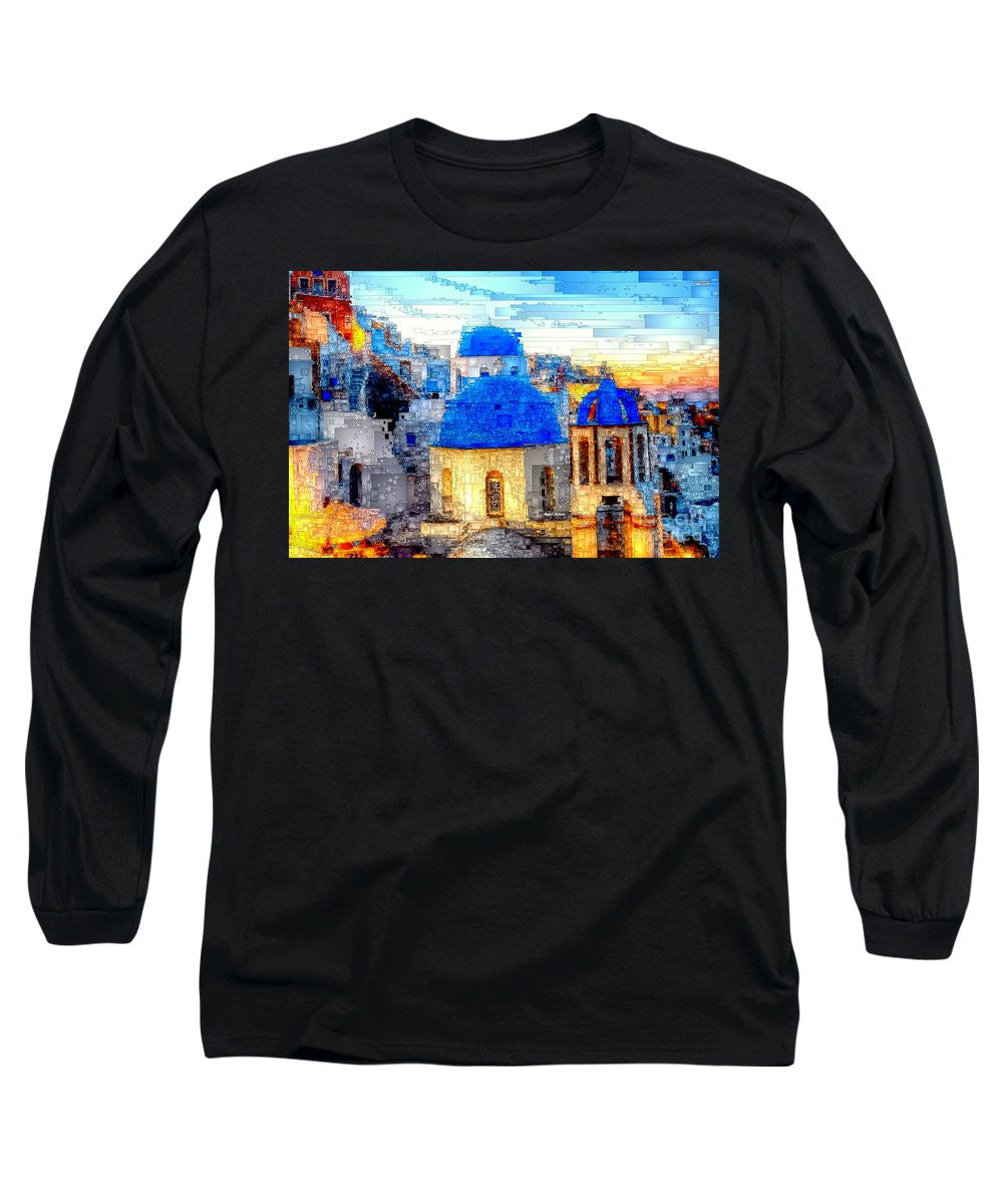 Long Sleeve T-Shirt - Santorini Island, Greece