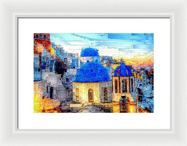 Framed Print - Santorini Island, Greece