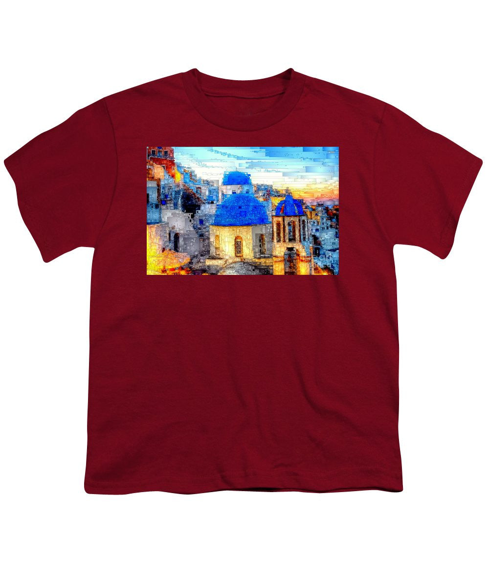 Youth T-Shirt - Santorini Island, Greece