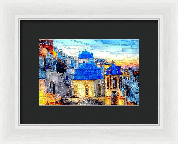 Framed Print - Santorini Island, Greece