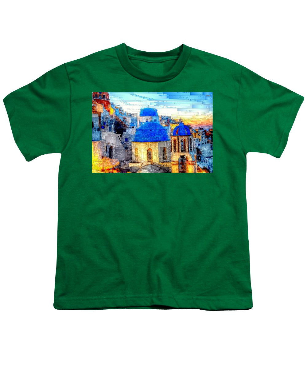 Youth T-Shirt - Santorini Island, Greece