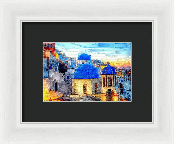 Framed Print - Santorini Island, Greece