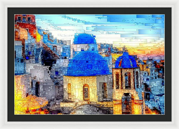 Framed Print - Santorini Island, Greece