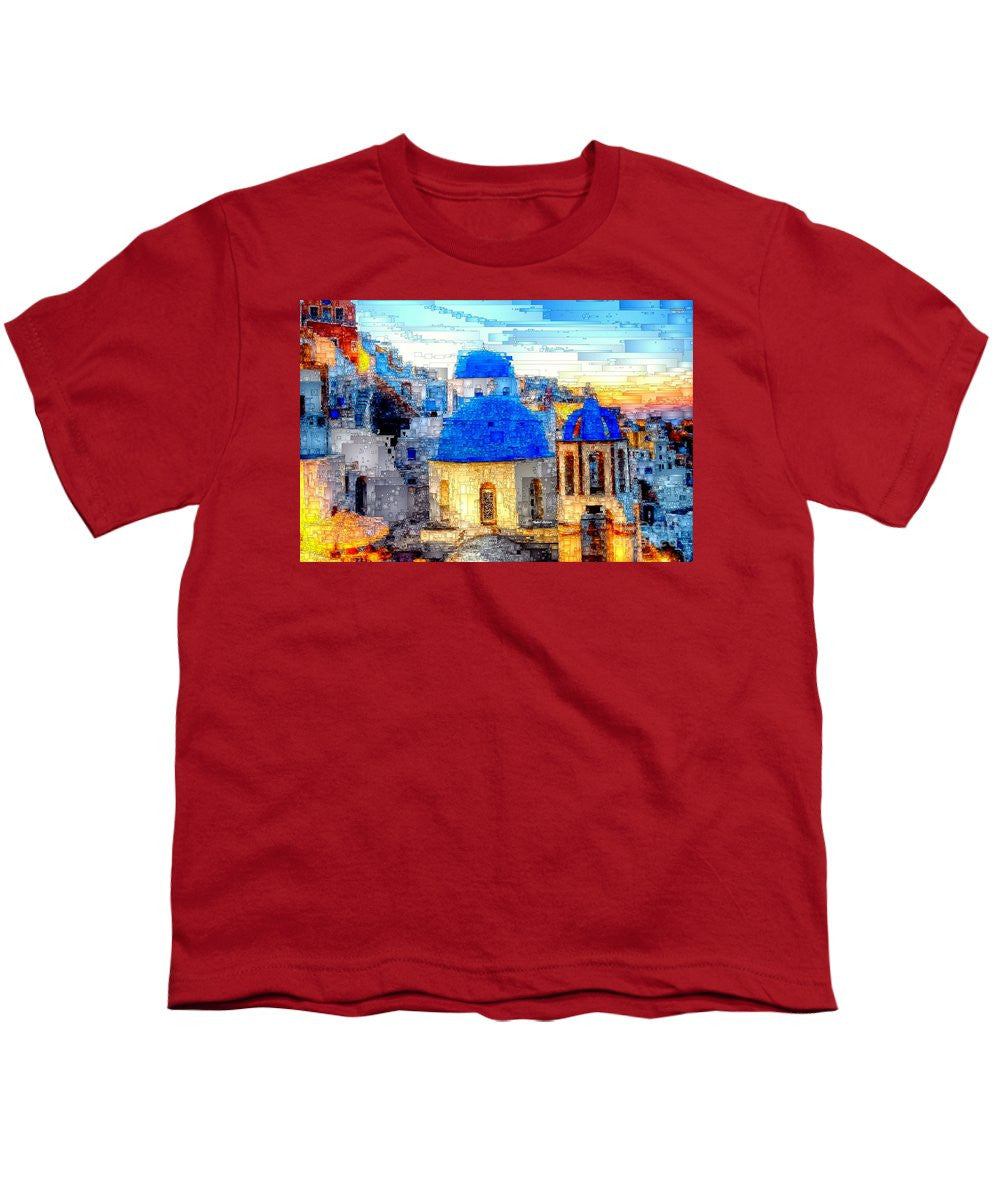 Youth T-Shirt - Santorini Island, Greece