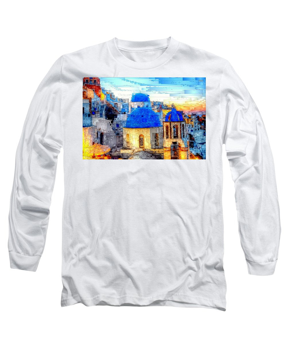 Long Sleeve T-Shirt - Santorini Island, Greece