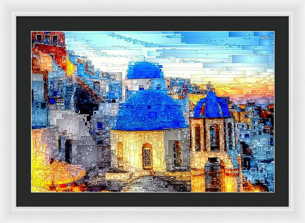 Framed Print - Santorini Island, Greece