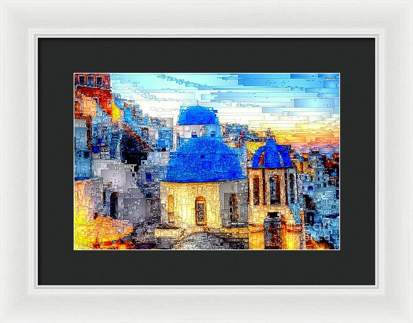 Framed Print - Santorini Island, Greece