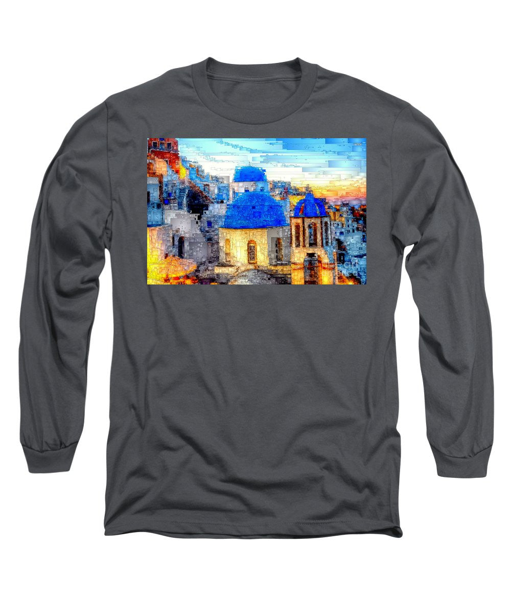 Long Sleeve T-Shirt - Santorini Island, Greece