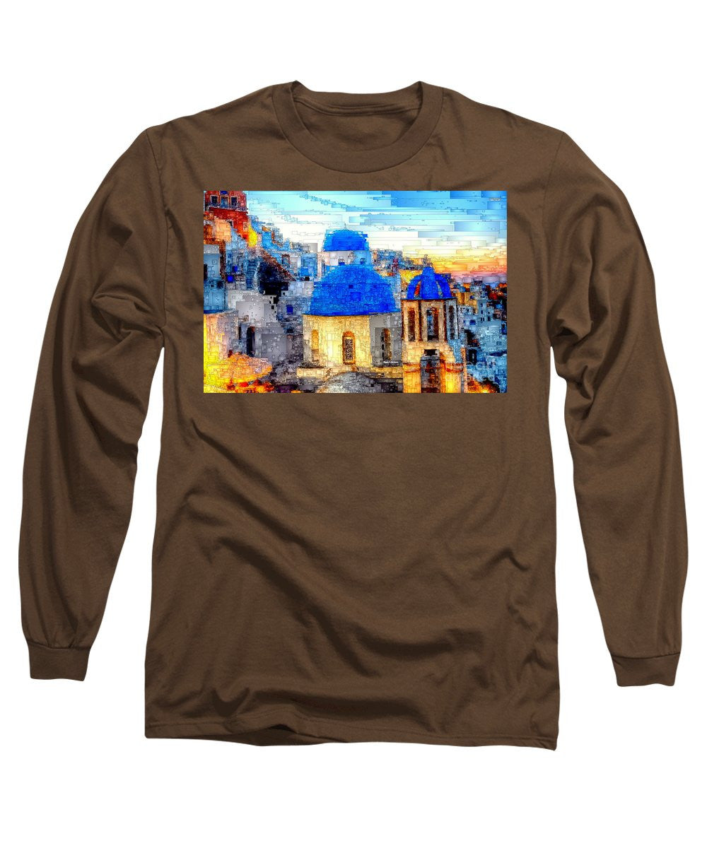 Long Sleeve T-Shirt - Santorini Island, Greece