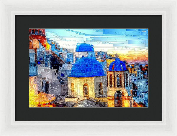 Framed Print - Santorini Island, Greece