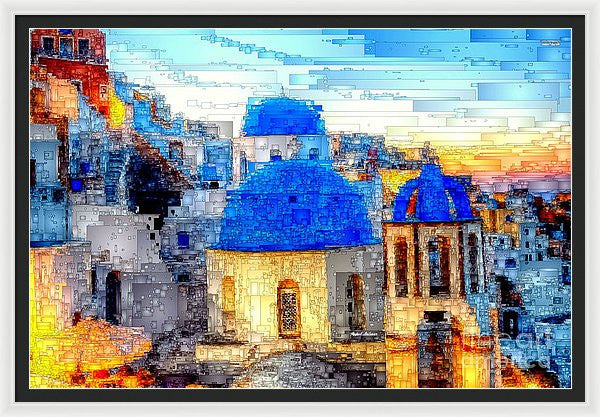 Framed Print - Santorini Island, Greece