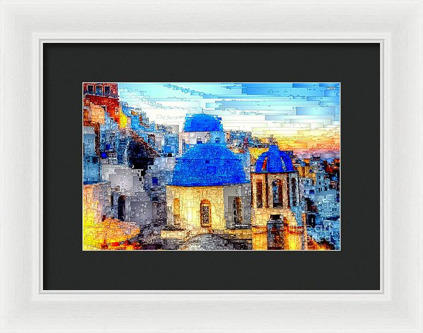 Framed Print - Santorini Island, Greece