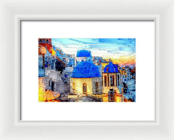 Framed Print - Santorini Island, Greece