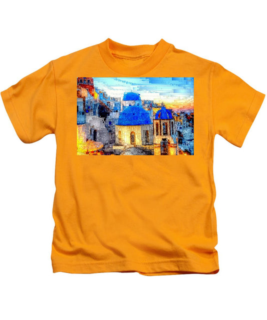 Kids T-Shirt - Santorini Island, Greece