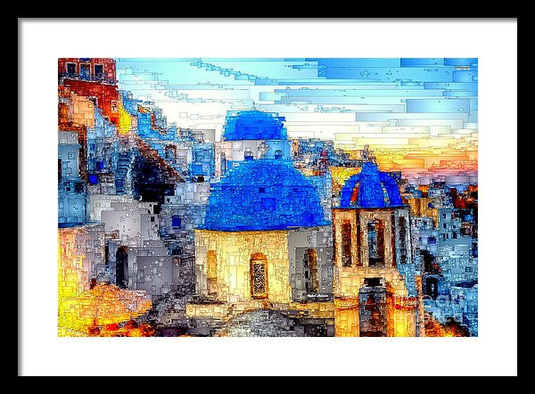 Framed Print - Santorini Island, Greece