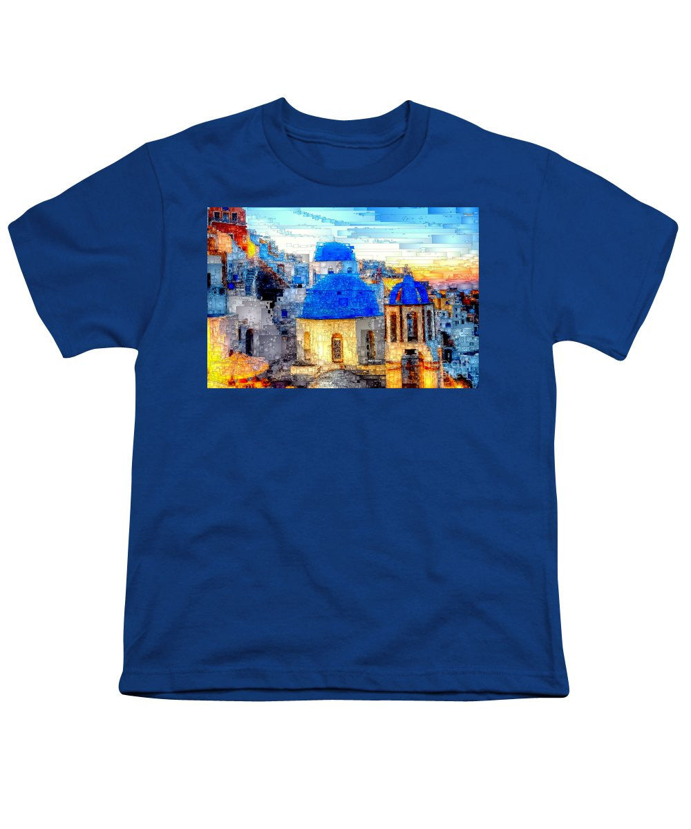 Youth T-Shirt - Santorini Island, Greece