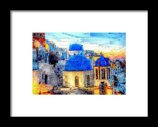 Framed Print - Santorini Island, Greece