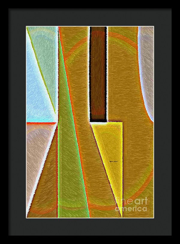 Scene With Sensitive Abstraction - Framed Print