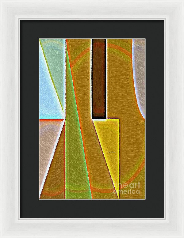 Scene With Sensitive Abstraction - Framed Print