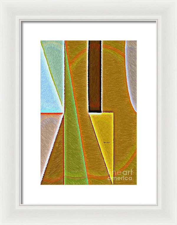 Scene With Sensitive Abstraction - Framed Print