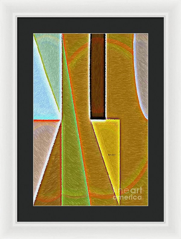 Scene With Sensitive Abstraction - Framed Print