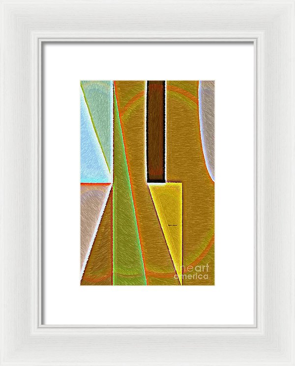 Scene With Sensitive Abstraction - Framed Print