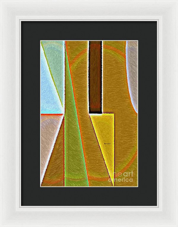 Scene With Sensitive Abstraction - Framed Print