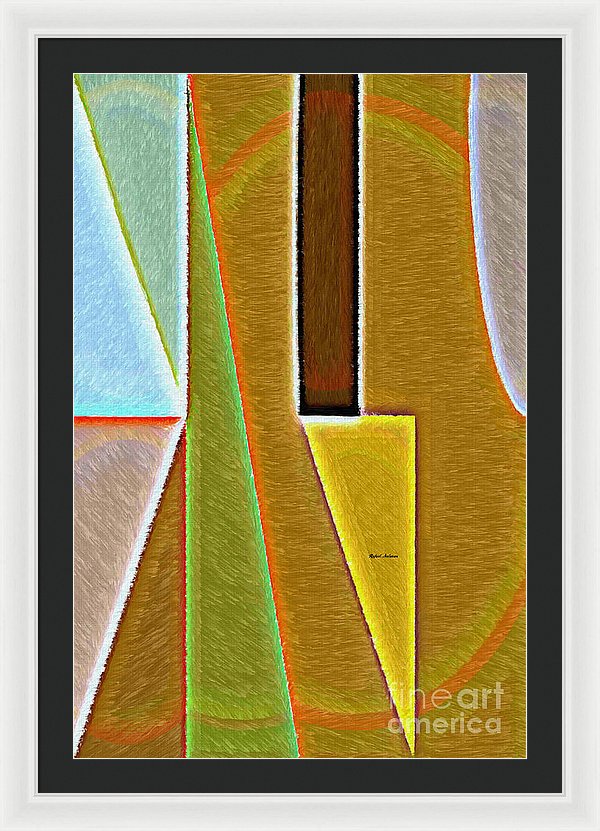 Scene With Sensitive Abstraction - Framed Print