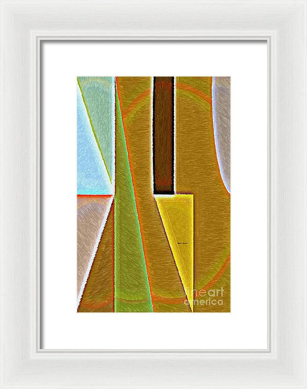 Scene With Sensitive Abstraction - Framed Print