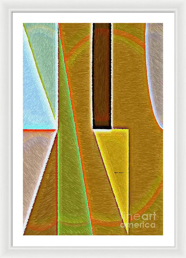 Scene With Sensitive Abstraction - Framed Print