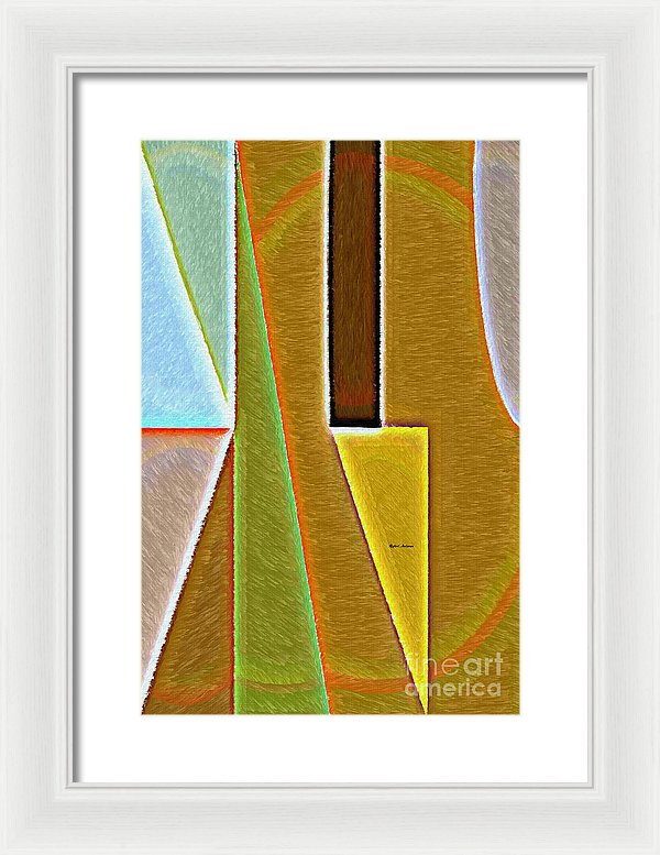 Scene With Sensitive Abstraction - Framed Print