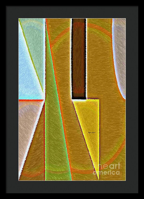 Scene With Sensitive Abstraction - Framed Print