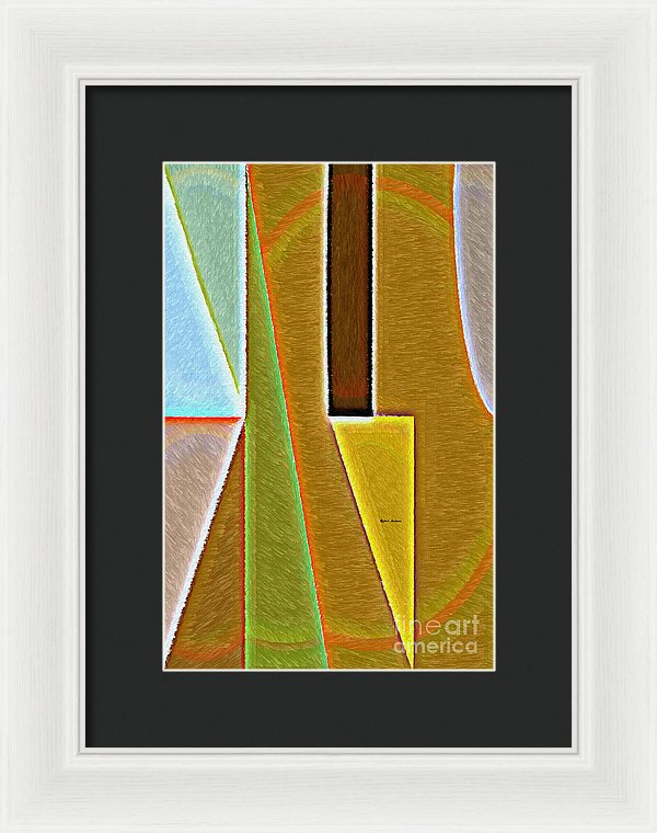 Scene With Sensitive Abstraction - Framed Print