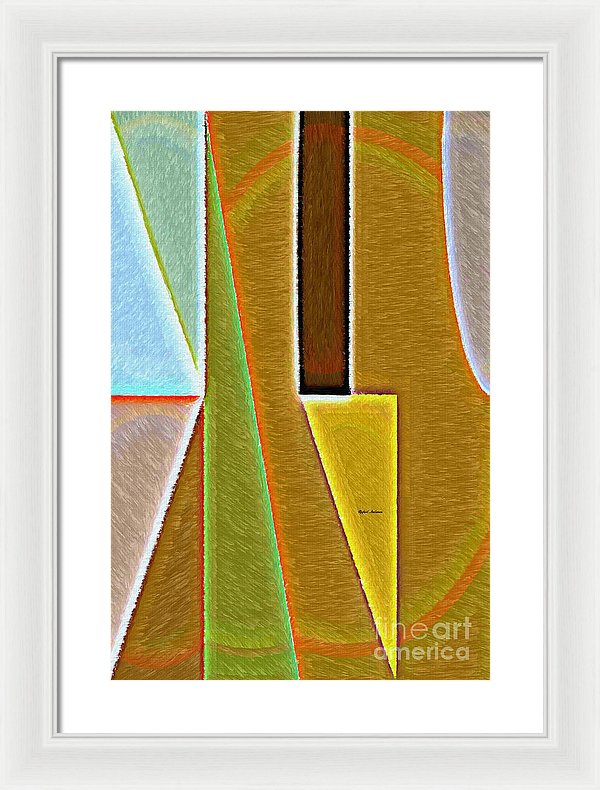 Scene With Sensitive Abstraction - Framed Print