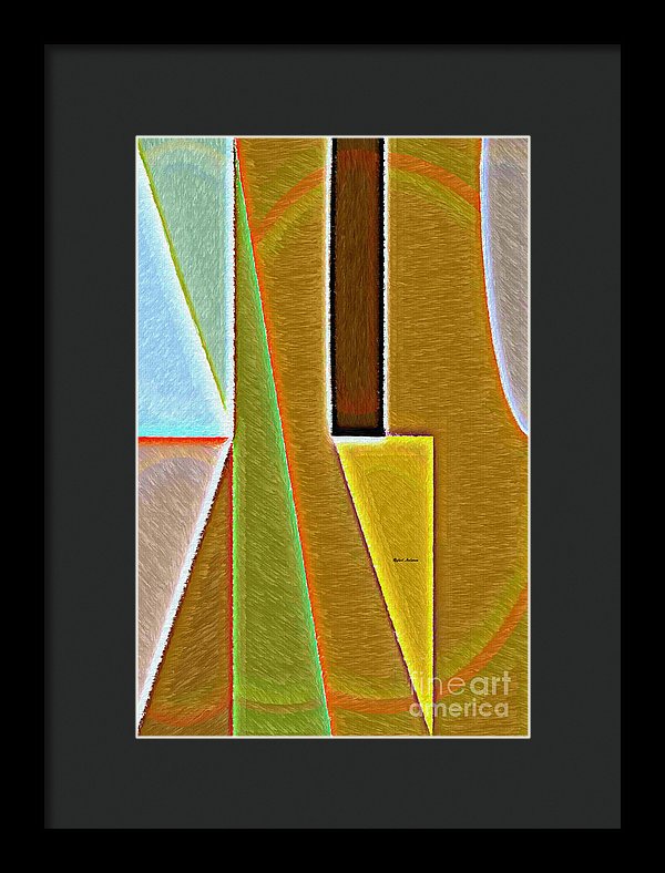 Scene With Sensitive Abstraction - Framed Print