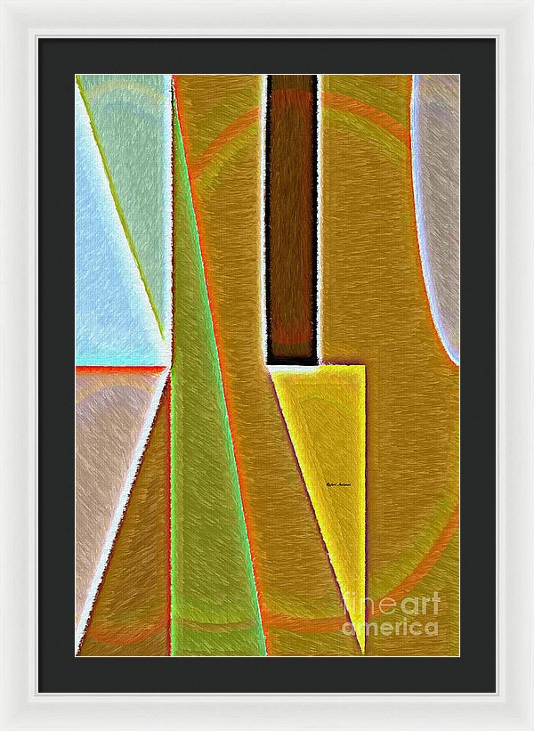 Scene With Sensitive Abstraction - Framed Print