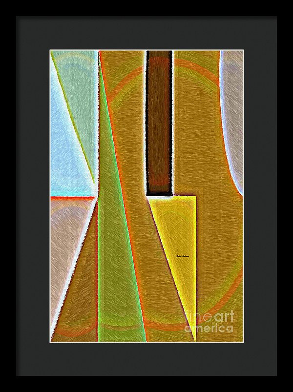 Scene With Sensitive Abstraction - Framed Print